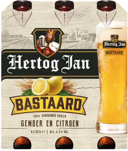 Her­tog Jan Bas­taard gem­ber en ci­troen set van 6 flesjes a 0,30 liter 